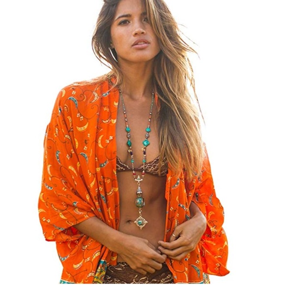 Other - Long Boho Kimono Coverup